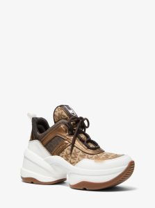 Michael Kors Sneaker Olympia  Beige/ebenholz/braun (43S1OLFS3Y)