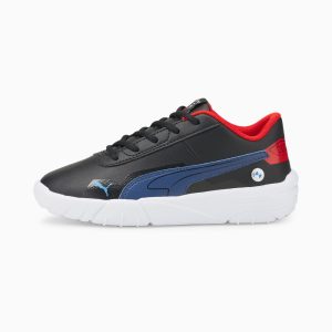 Puma BMW M Motorsport Drift Cat Delta V Kinder Motorsportschuhe Schwarz/Blau (307120-01)