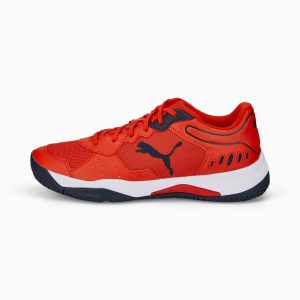 Puma Solarsmash RCT Indoor Sportschuhe Orange/Weiß (106949-01)