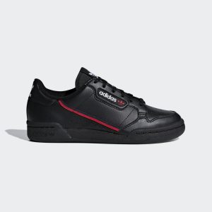 adidas Continental 80 Schuh Core Black / Scarlet / Collegiate Navy (F99786)