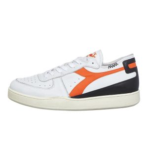 Diadora Mi Basket Row Cut Bianco / Arancio Corteccia (201.176282-C9886)