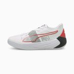 Puma Fusion Nitro Basketballschuhe Weiß/Rot (195514-04)