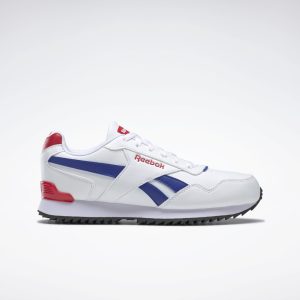 Reebok Royal Glide Ripple Clip Cloud White / Bright Cobalt / Vector Red (H04985)