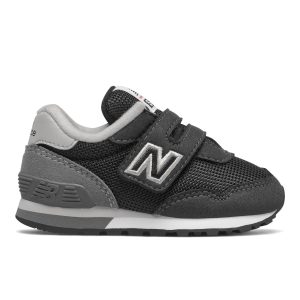 New Balance  Jungen  InfantBoys 515 Classic – Schwarz/Grau, Schwarz/Grau (IV515RB3)