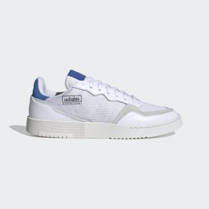 adidas Supercourt Schuh Cloud White / Cloud White / Blue (EF5872)