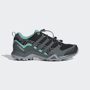 adidas TERREX Swift R2 GORE-TEX Wanderschuh Core Black / Blue Oxide / Acid Mint (FX4681)