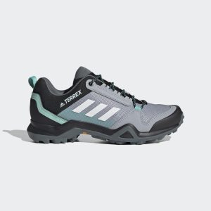 adidas TERREX AX3 Wanderschuh Halo Silver / Crystal White / Acid Mint (FX4690)