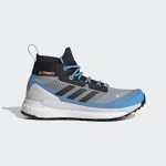 adidas TERREX Free Hiker GORE-TEX Wanderschuh Magic Grey / Core Black / Sky Rush (GY6134)