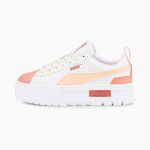 Puma Mayze Leder Damen  Weiß/Rosa (385591-01)