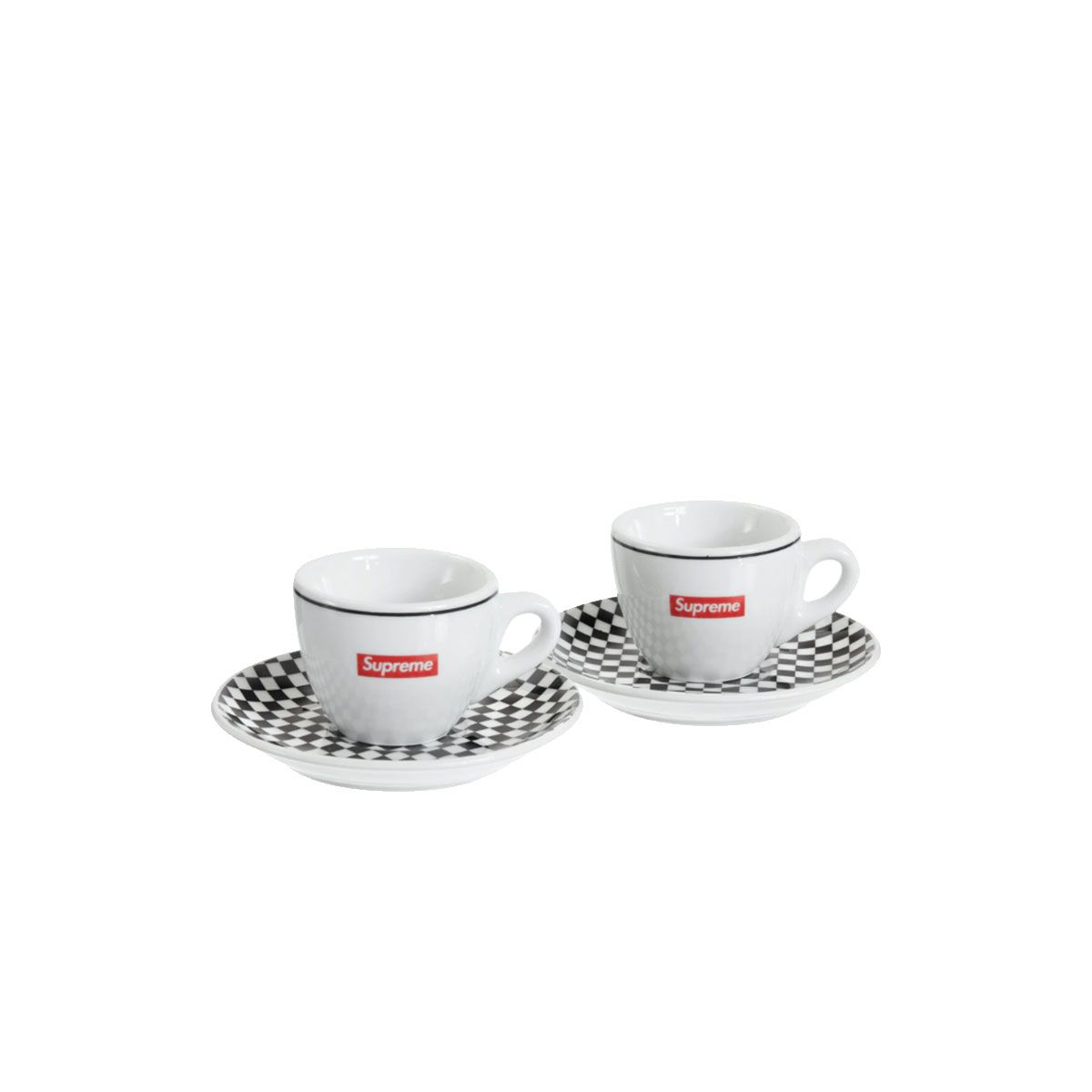 Supreme  IPA Porcellane Aosta Espresso Set (Set of 2) Black (SS22) (SS22)