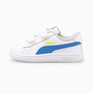 Puma Smash v2 Kinder Weiß/Blau (365174-33)
