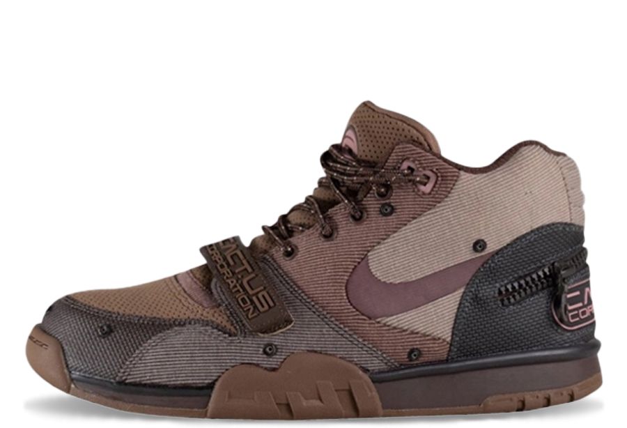 Nike  Air Trainer 1 x Travis Scott Mid Cactus Jack Brown (DR7515-200)