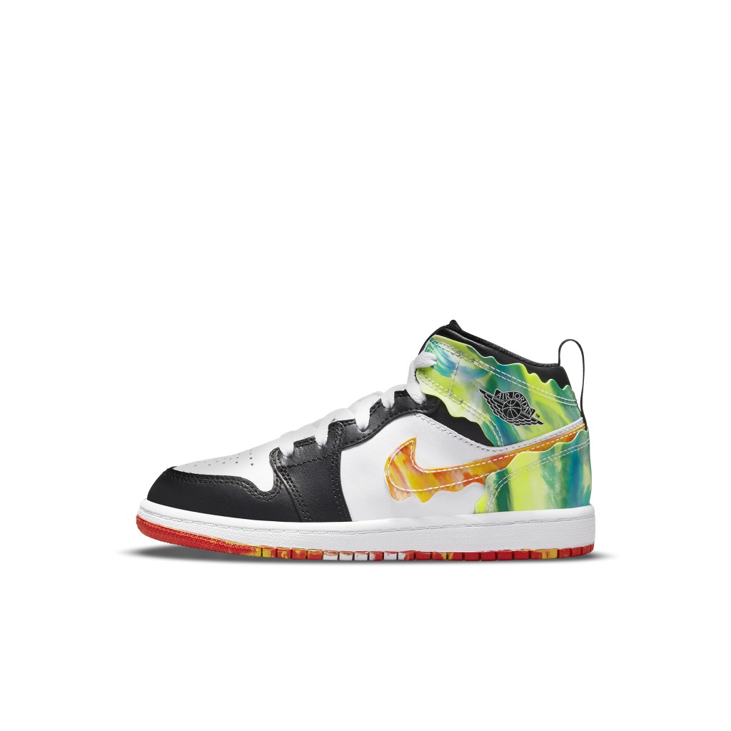 Air Jordan  1 Mid SE Wavy (PS) (DJ6562-038)