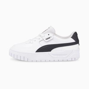 Puma Cali Dream Lth Damen-Sneakers  Weiß/Schwarz (383157-04)