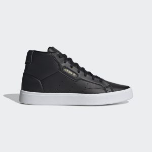 adidas Sleek Mid Schuh Core Black / Crystal White / Gold Metallic (GZ8070)