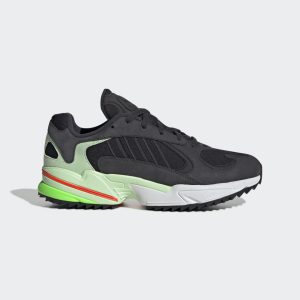 adidas Yung-1 Trail Schuh Carbon / Core Black / Glow Green (EE6538)