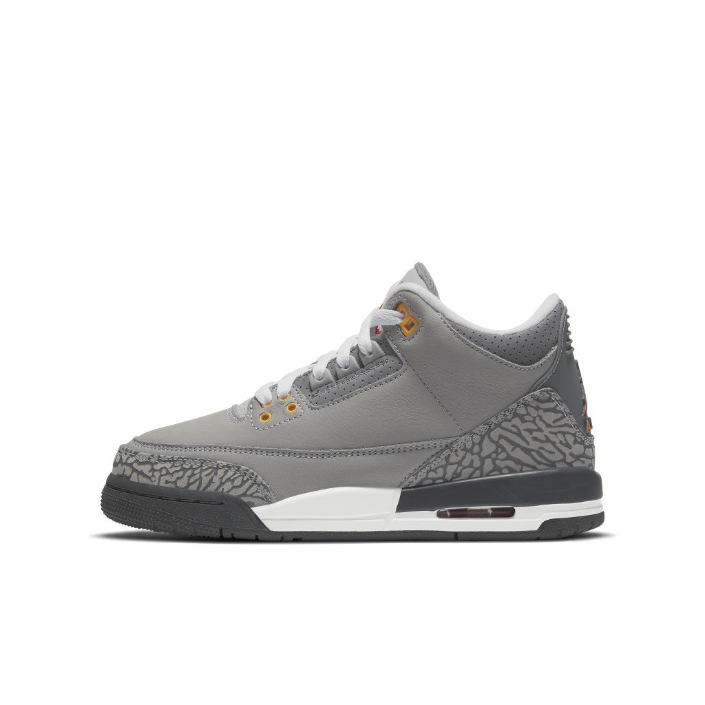 Air Jordan  3 Retro Cool Grey (GS) (398614-012)