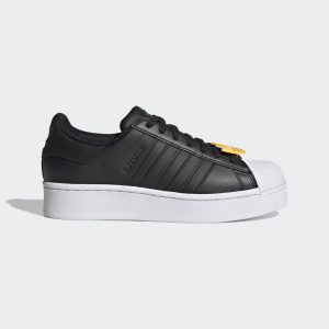 adidas Superstar Bold Schuh Core Black / Cloud White / Matte Gold (H04028)