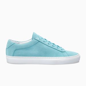 KOIO Women’s Low Top Aquamarine Blue Leather Suede Capri Blue (CAAQ)