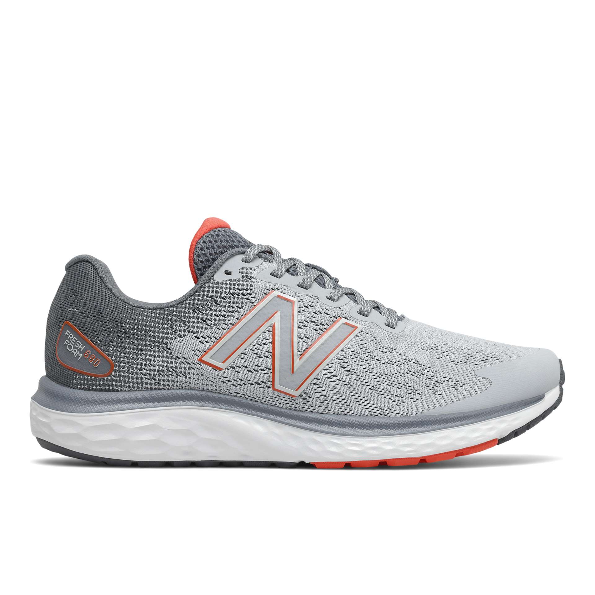 New Balance Fresh Foam 680v7 Grau/Rot/Schwarz (M680LG7)