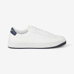 Kenzo White and Navy Sport Logo Sneakers (FA65SN171L50)