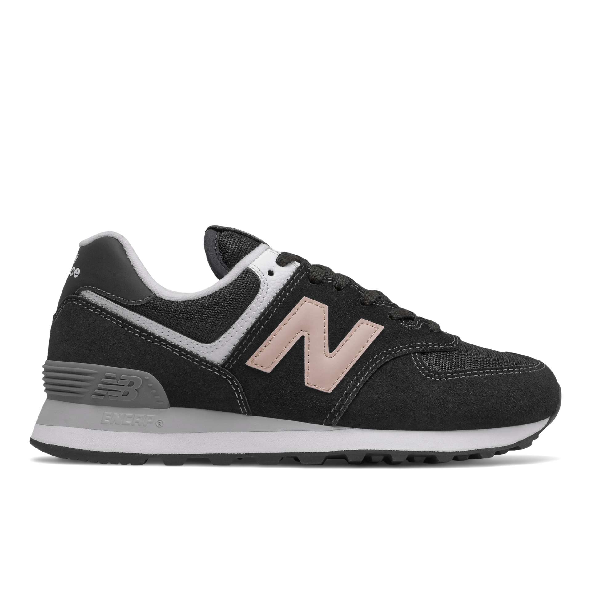 New Balance 574 Schwarz/Rosa (WL574HB2)