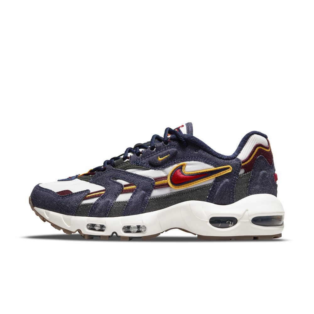 Nike Air Max 96 II QS  Blackened Blue / Gym Red – Light Bone (DJ6742 400)