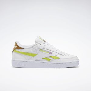 Reebok Club C Revenge Cloud White / Acid Yellow / Sepia (H68695)