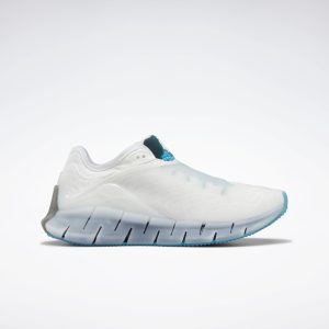 Reebok Ghostbusters Zig Kinetica Shoes White / Feather Blue / Silver Metallic (H03292)