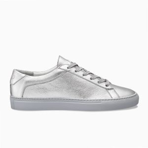 KOIO Women’s Low Top Sterling Silver Leather Capri Silver (CASG)