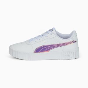 Puma Carina 2.0 Holo Jugend Weiß/Silber (387985-01)