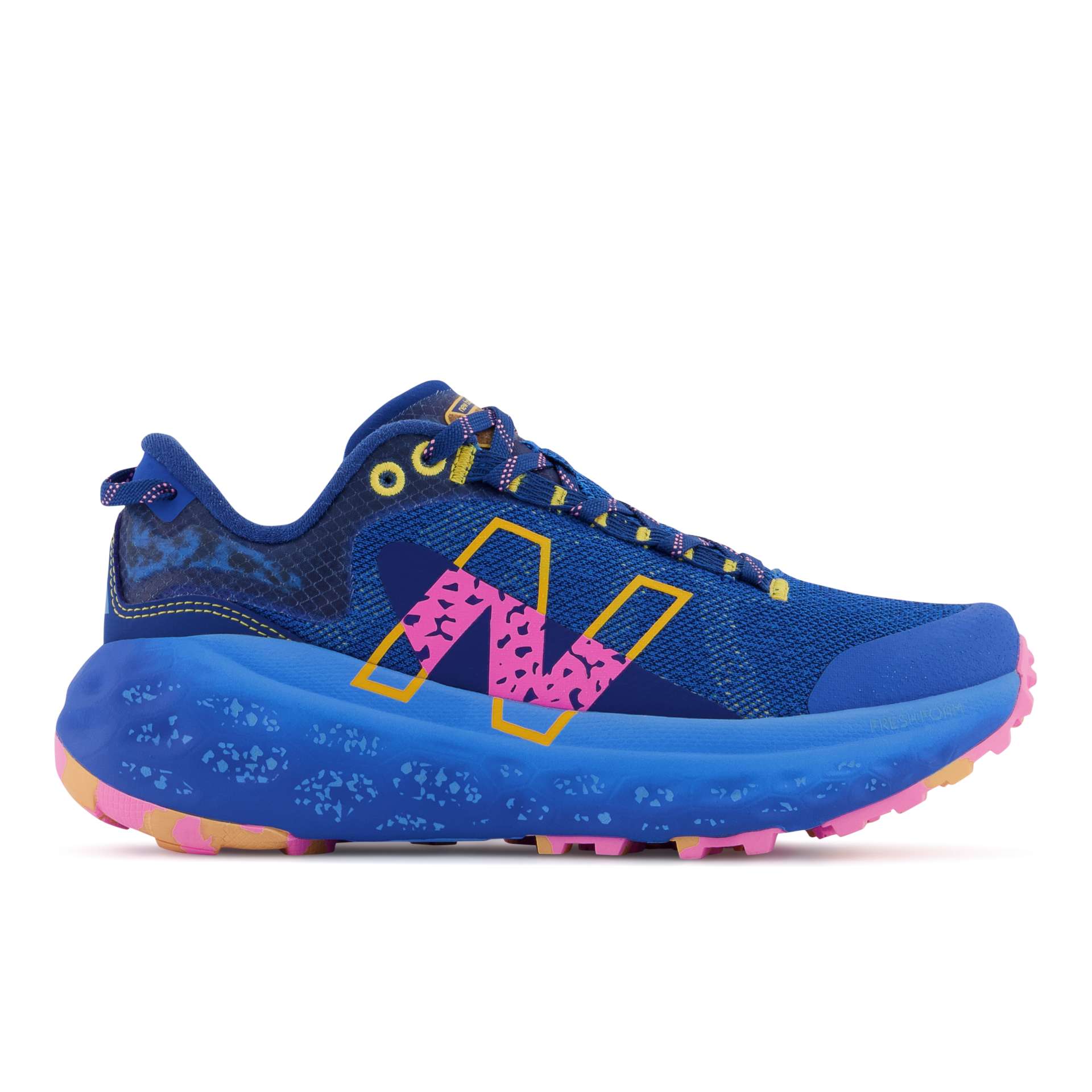 New Balance Fresh Foam X More Trail v2 Blau/Gelb/Rosa (WTMORBY2)