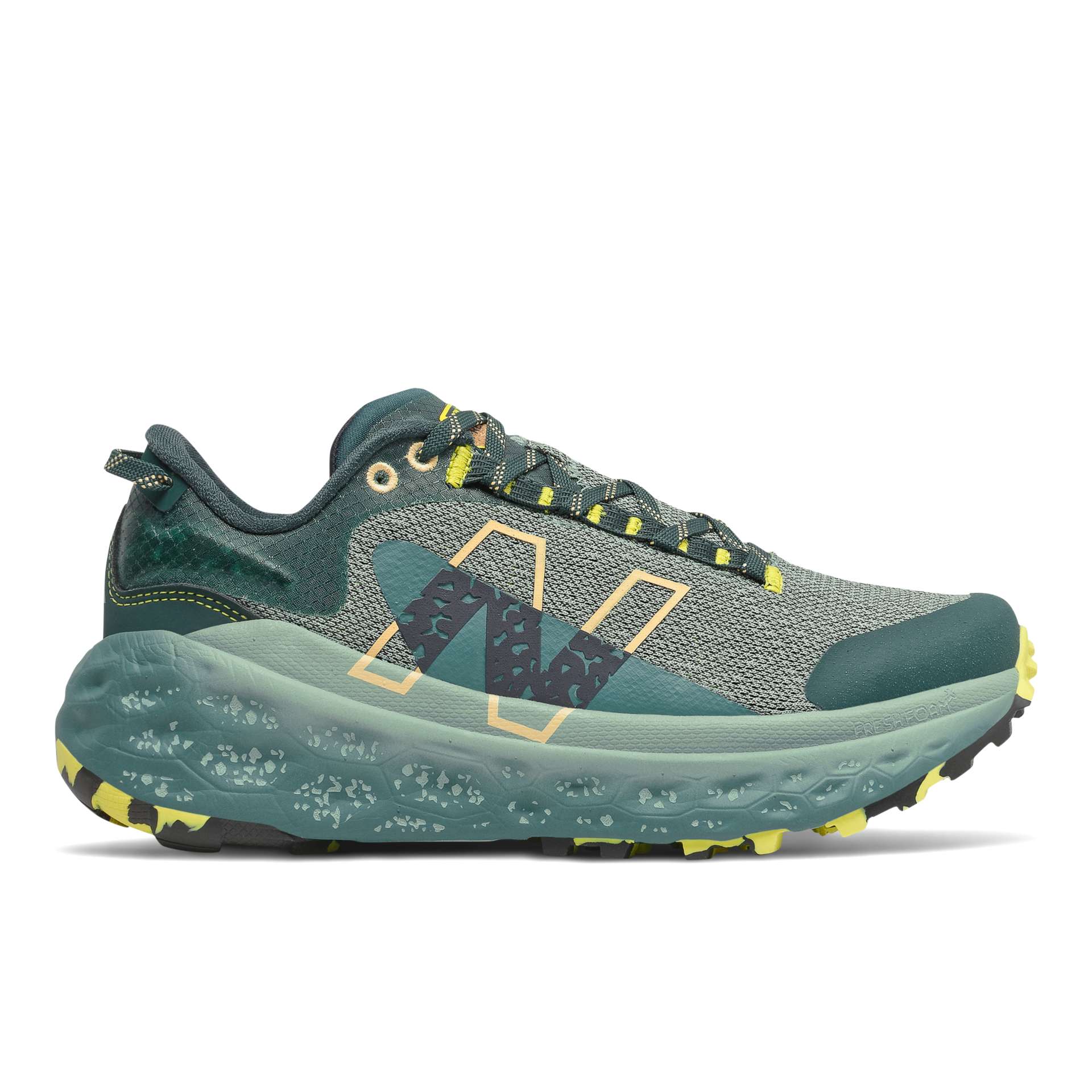 New Balance Fresh Foam X More Trail v2 Grün/Gelb (WTMORLT2)