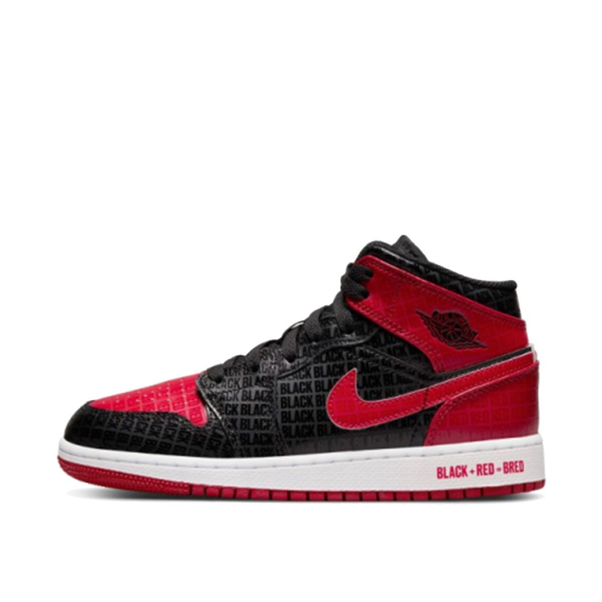Air Jordan  1 Mid Bred Text (GS) (DM9650-001)