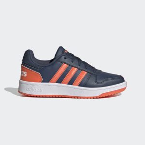 adidas Hoops 2.0 Schuh Crew Navy / True Orange / Cloud White (GZ8588)