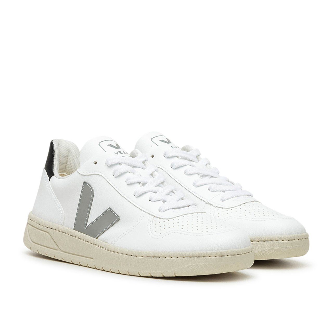 Veja V-10 CWL  White / Oxford Grey / Black (VX072527B)