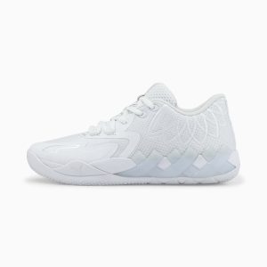 Puma MB.01 Lo Basketballschuhe Weiß (376941-04)