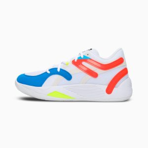Puma TRC Blaze Court Basketballschuhe Weiß/Orange (376582-01)
