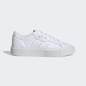adidas Originals White Sleek Super Sneakers (EF8858)