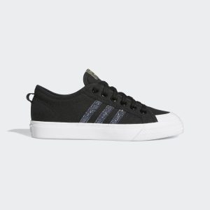 adidas Nizza Schuh Core Black / Rich Purple / Halo Gold (FX9004)
