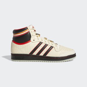adidas Top Ten Hi ESPN Schuh Cream White / Core Black / Vivid Red (GZ1072)