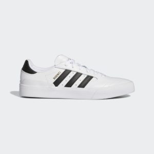 adidas Busenitz Vulc II Schuh Cloud White / Core Black / Gold Metallic (H04887)