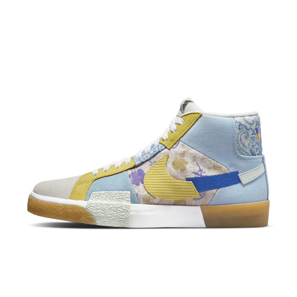 Nike SB  Zoom Blazer Mid Premium Paisley Boarder Blue (DM0859-400)