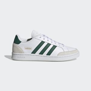adidas Grand Court SE Schuh Cloud White / Collegiate Green / Orbit Grey (FW6688)