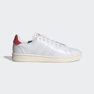 adidas Advantage Schuh Cloud White / Cloud White / Vivid Red (FY8808)