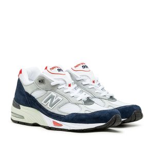 New Balance 991 Grey Navy Red