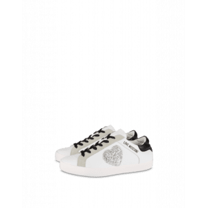 Moschino Sneaker Aus Nappaleder Glittery Heart (POLJA15402G1FIAC10A)