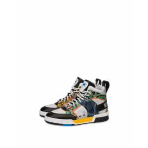 Moschino Asymmetrische Hohe Sneaker Streetball (POLMB15604G1FG9599A)