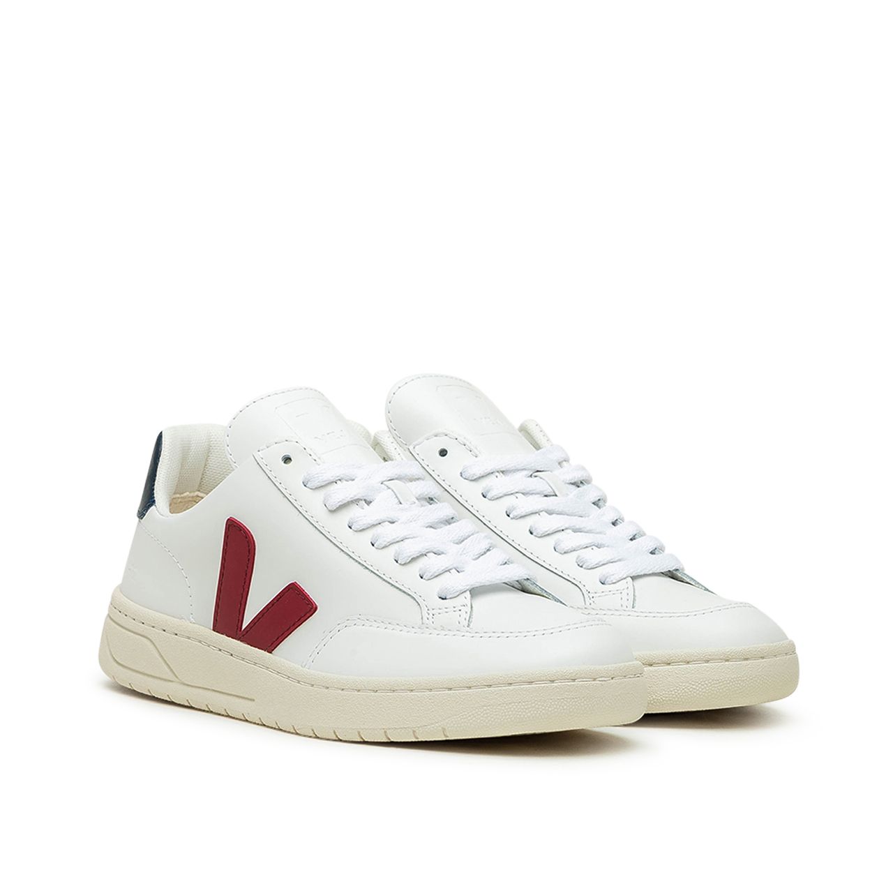 Veja Wmns V-12 Leather  Extra White / Marsala Nautico (XD021955A)