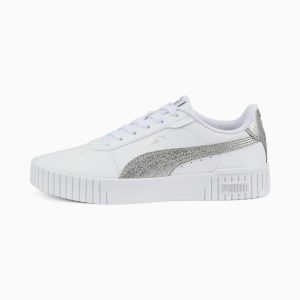 Puma Carina 2.0 Distressed Damen Weiß (387622-02)